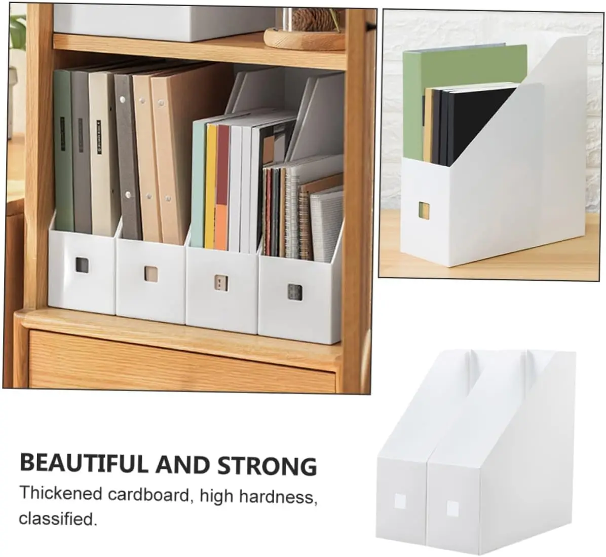 3 قطع من صندوق مستندات الملفات البلاستيكي، منظم التخزين، حامل المجلات عموديًا للمكتب