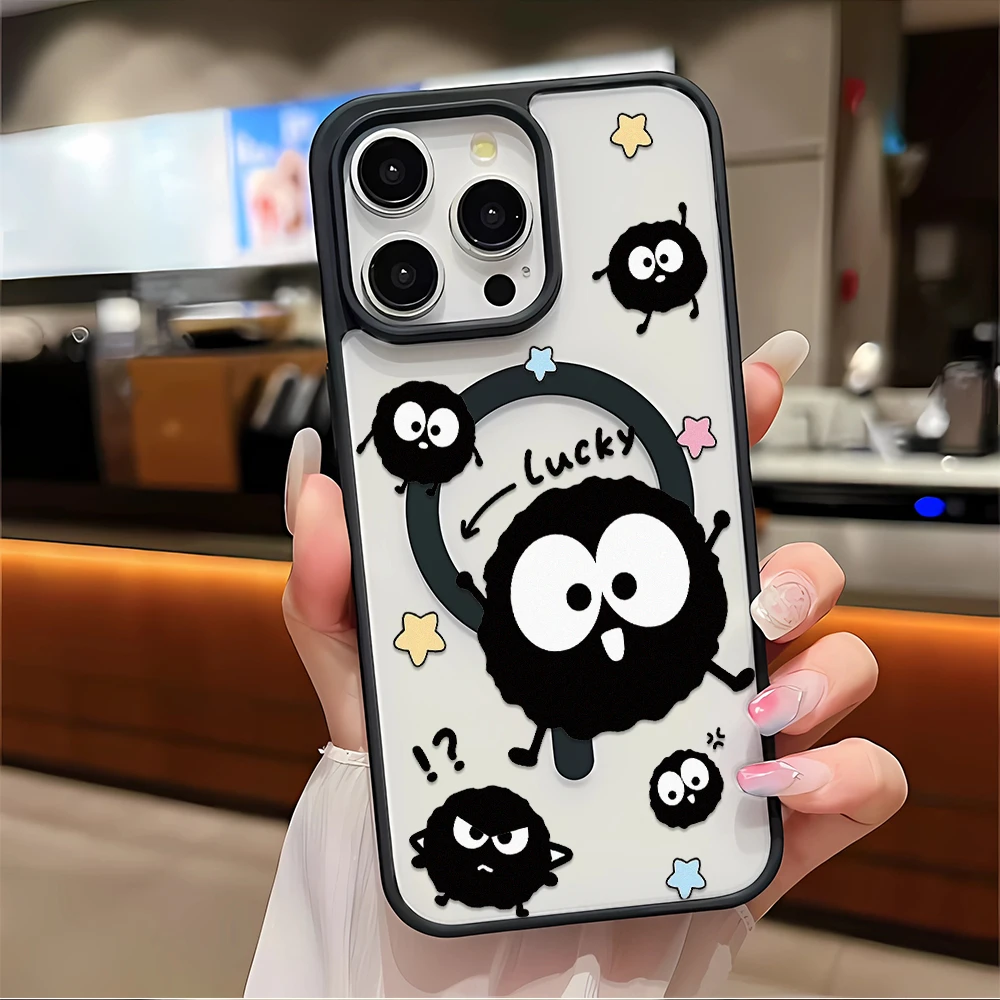 Чехол Soot Sprite для iPhone 17 16 15 14 13 12 11 Pro Max Plus Air, совместимый с MagSafe, ударопрочный, из твердого поликарбоната