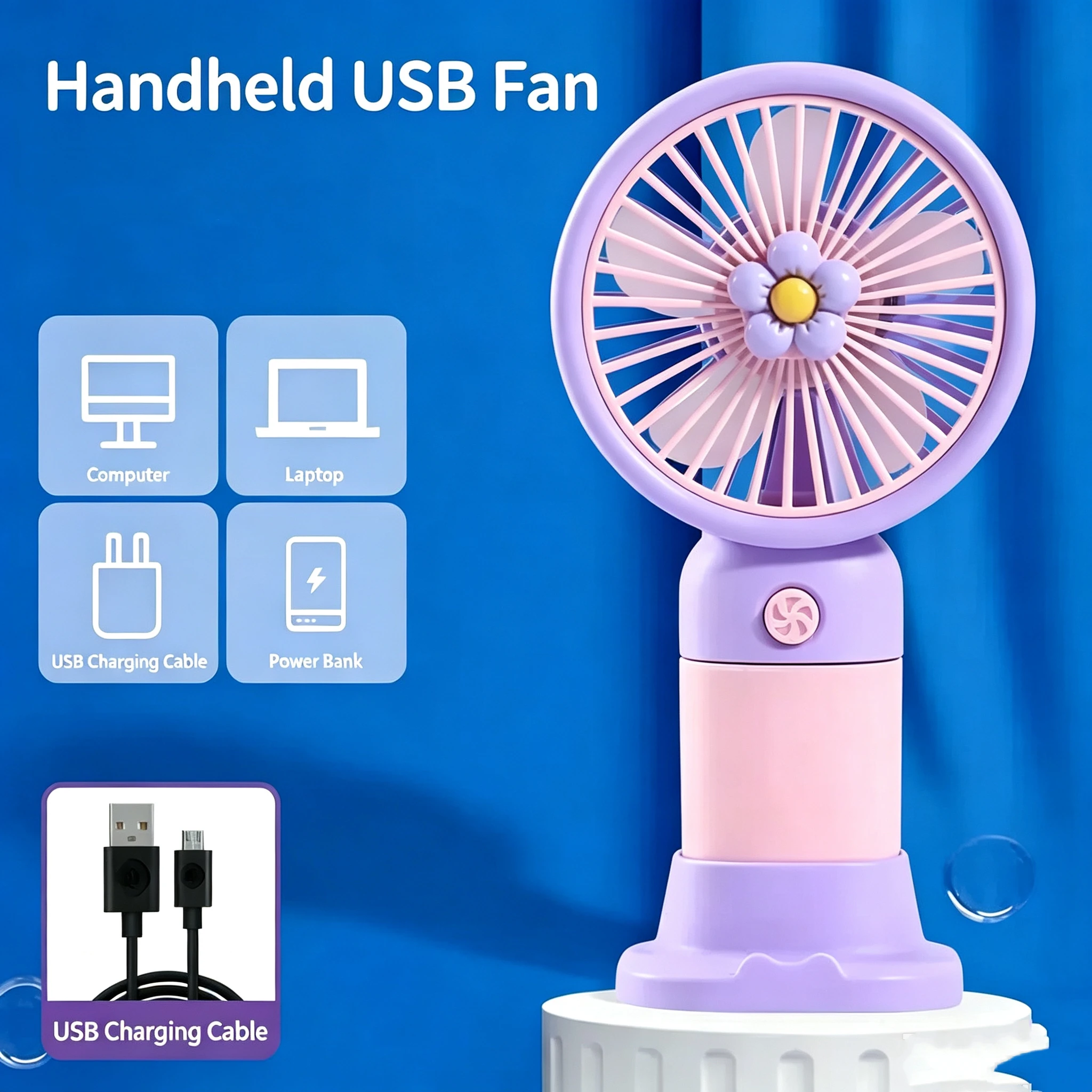XUKIM Gratisgeschenk: Handventilator mit USB-Anschluss