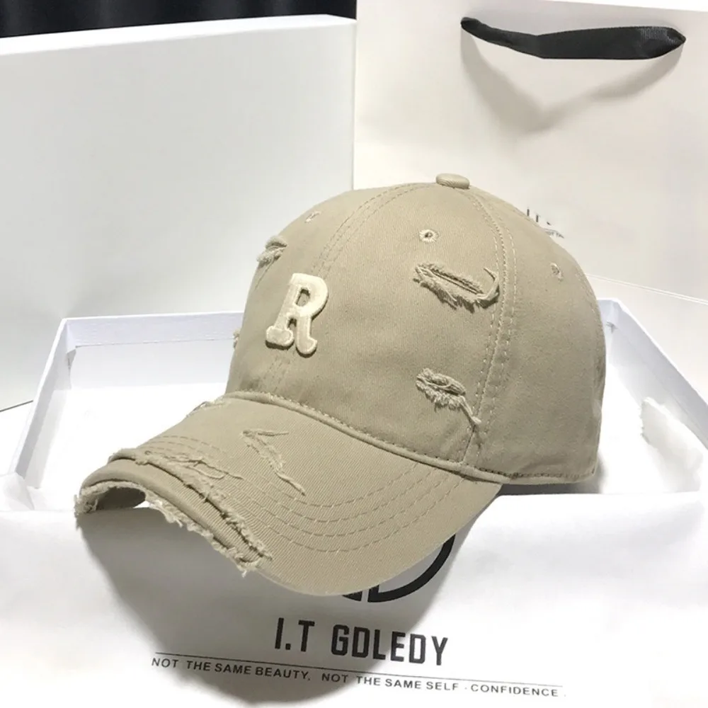 

Cotton OverSize Baseball Cap Adjustable Letters Vintage Duck Tongue Cap Washable Anti-UV Large Head Circlet Cap Unisex