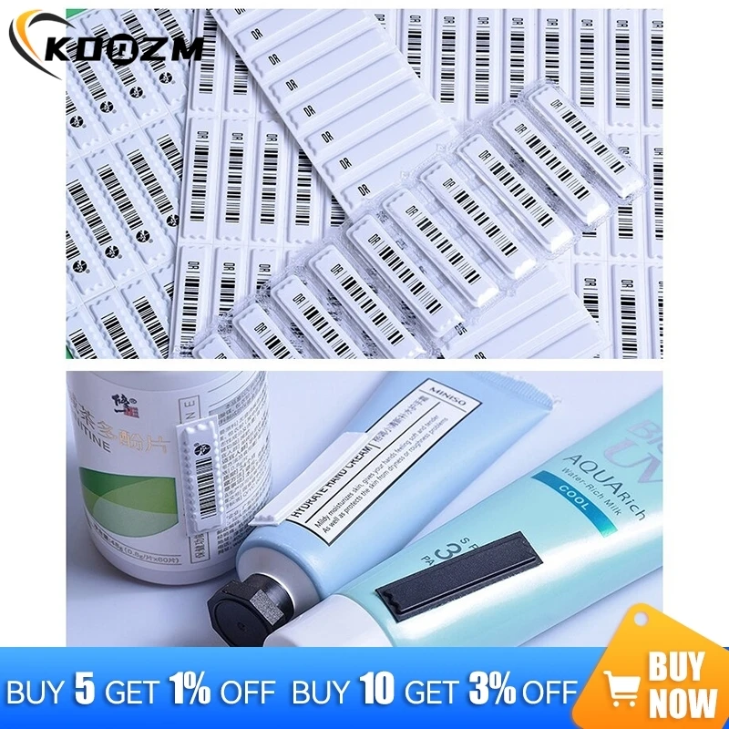 108 Pcs Acoustomagnetic Anti-theft Label Clothes Labels Stickiness Security Tags Sticker Heat Sensitive Plastic