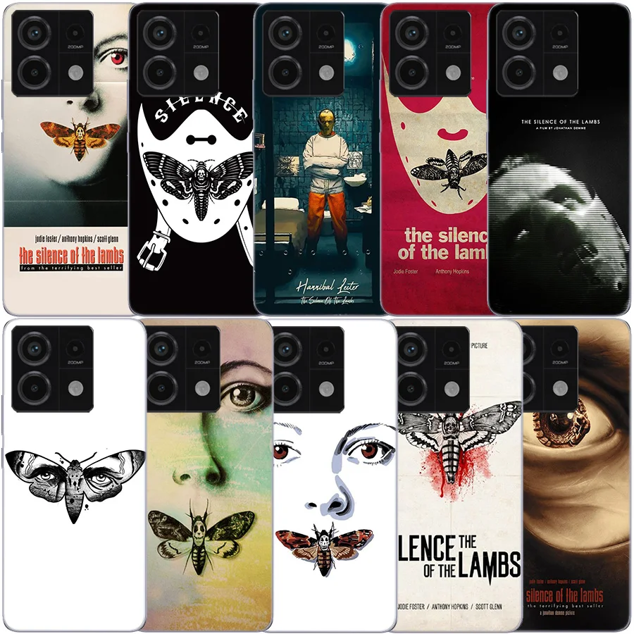 Hot Movie The Silence of the Lambs Clear Phone Case For Xiaomi Redmi 12 12C 10 10A 10C 9 9A 9C 9T Note 13 12 Pro + 12S TPU 8 8A