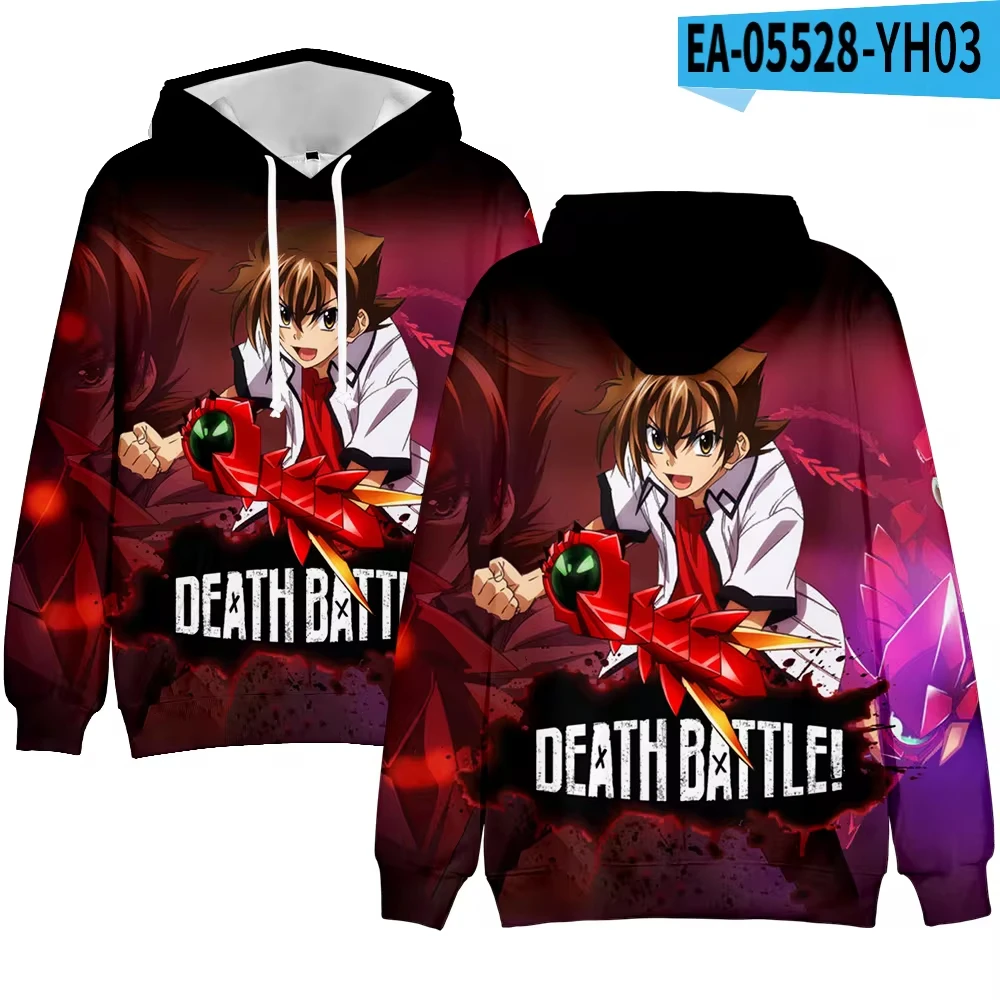 Hot Anime High School DxD 3D Print Men\'s Hoodie Harajuku Long Sleeves Oversized Outdoor Pullover Sweatshirt Unisex Clothing