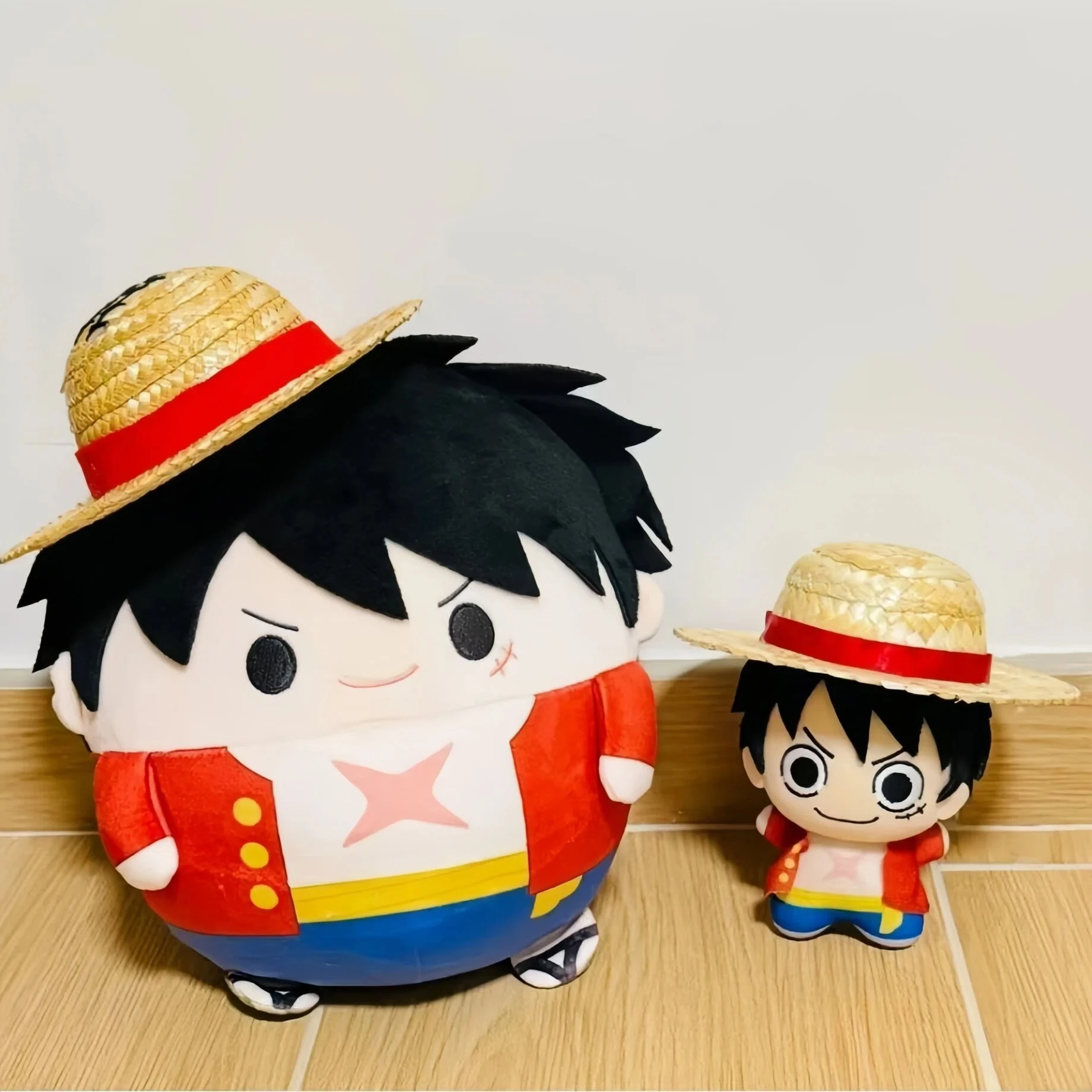【In Stock】New Anime One Piece Luffy Cute Stuffed Plush Doll Pillow Two Styles Home Decor Ornament Birthday Gift Toy Fans Present