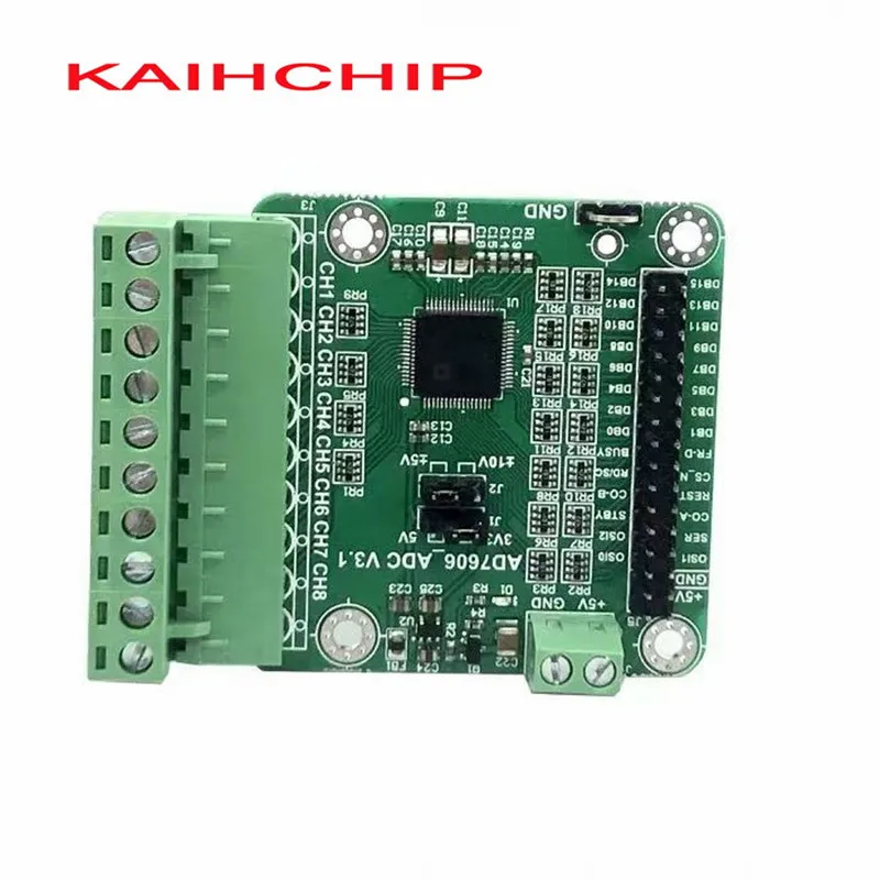 AD7606 16-bit ADC Module 8 Channel Synchronous Sampling Data Acquisition 200KHz Bipolar Input  for Arduino STM32 Development