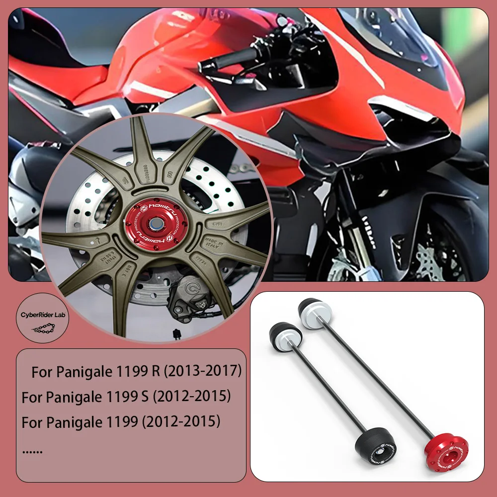 

For Ducati Panigale 1199 Front & Rear Wheel Spindle Crash Guards - Motorcycle Anti-Crash Parts,Spindle Protection Accessories
