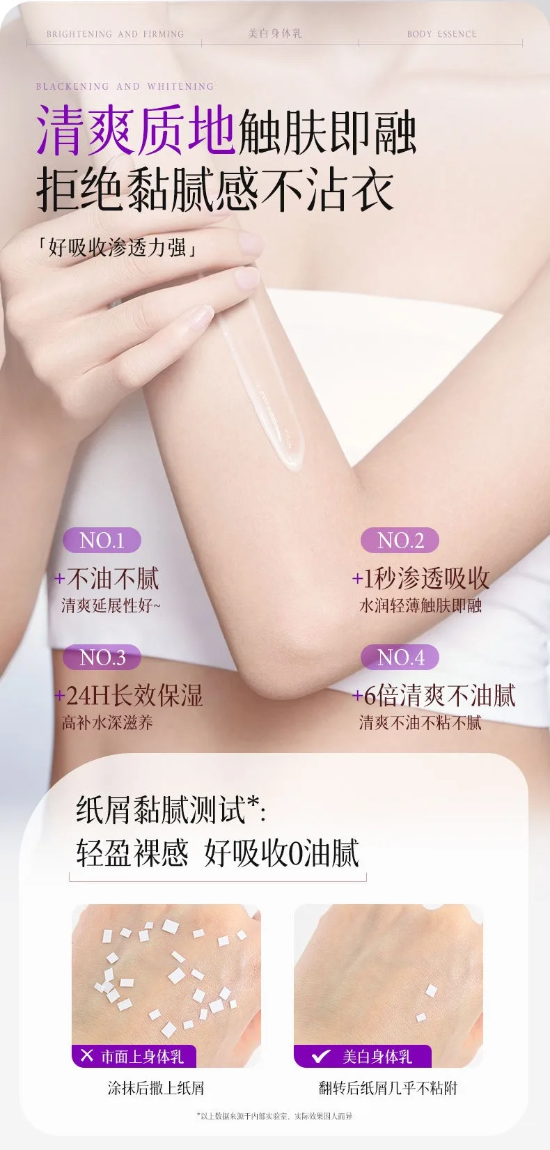 Whitening Perfume Body Lotion with Glycerin Deep Moisturizing Nourish Dry Skin Exfoliate Flaky Skin Long Lasting Fragrance Body