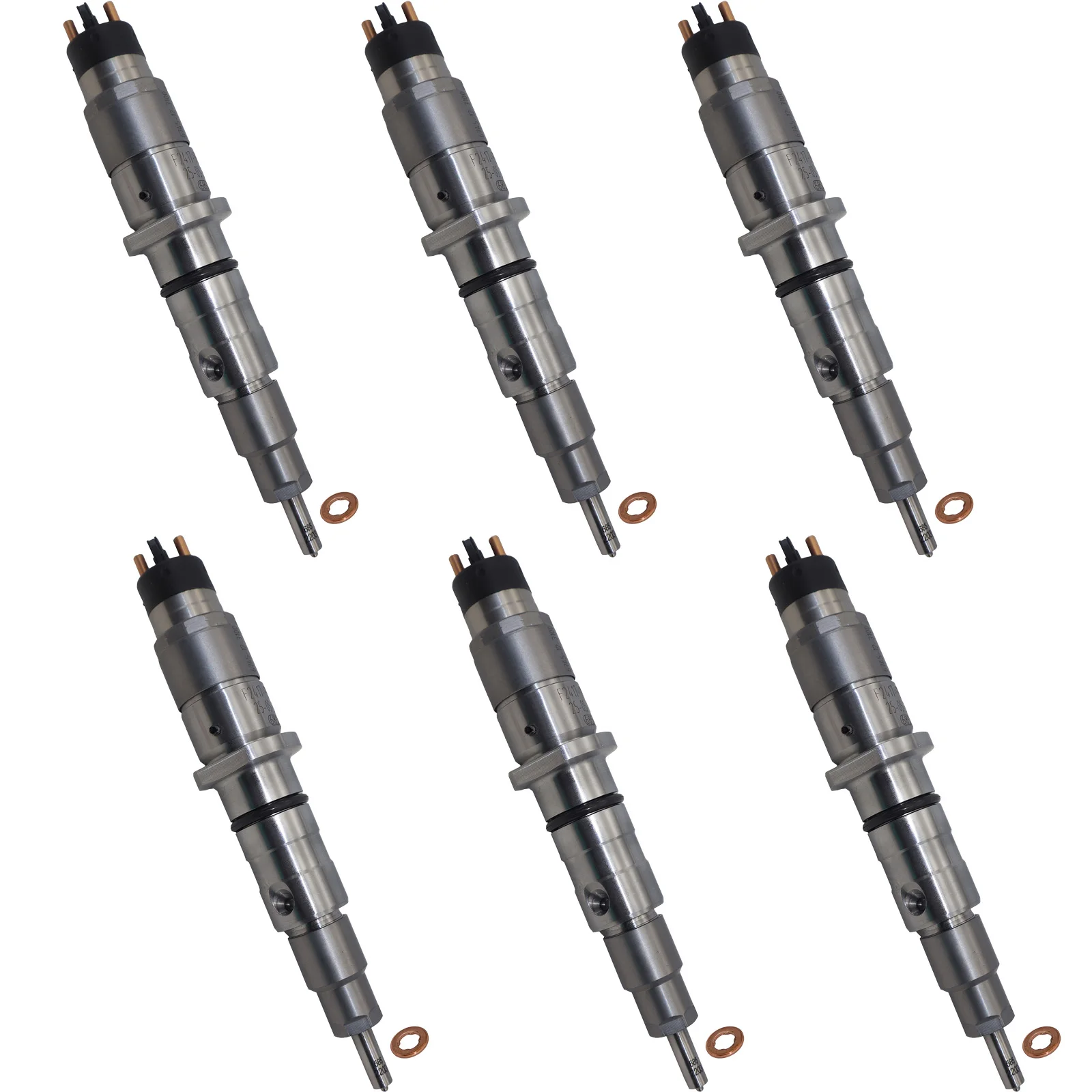 6PCS Fuel Injection 0445120121 For Cummins ISLE340-30 ISLE375-30 Engine