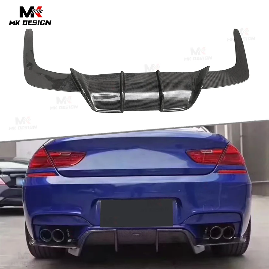 

Carbon Fiber V Style Rear Bumper Lip Diffuser for BMW 6 Series M6 F06 F12 F13 2013-2016 Rear Diffuser Bumper Lip Car Accessories