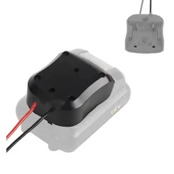 1pcs Connector With Cable Suitable For DeWalt 10.8V 12V Lithium Battery External Power Supply Converter DIY Line Output Adapte