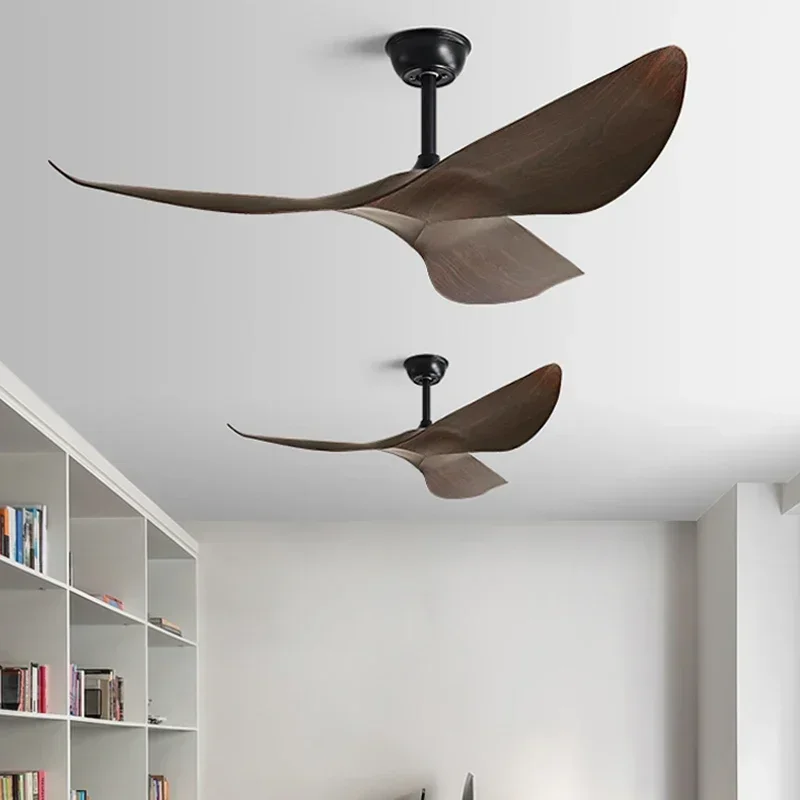 Modern 38/52 Inch Ceiling Fan Lights Living Room Restaurant Office Without Light DC Remote Control Electric Fan LED Luminaires