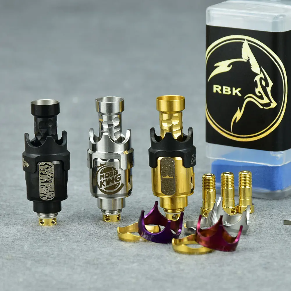 Wolfcoolvape Mobb MINI King rba Bridge 316ss ถัง VAPE rba PRC Boro สำหรับพินถังอากาศแท่ง/BB/Boro 1.5มม./2.5มม./3.0มม./3.5มม.