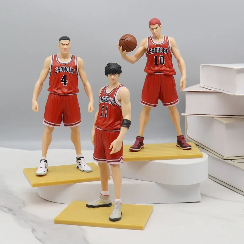 5 adet Slam aksiyon figürü oyuncakları Anime Sakuragi Hanamichi Hisashi Mitsui Ryota Miyagi Takenori Akagi Figuras 17cm modeli hediye