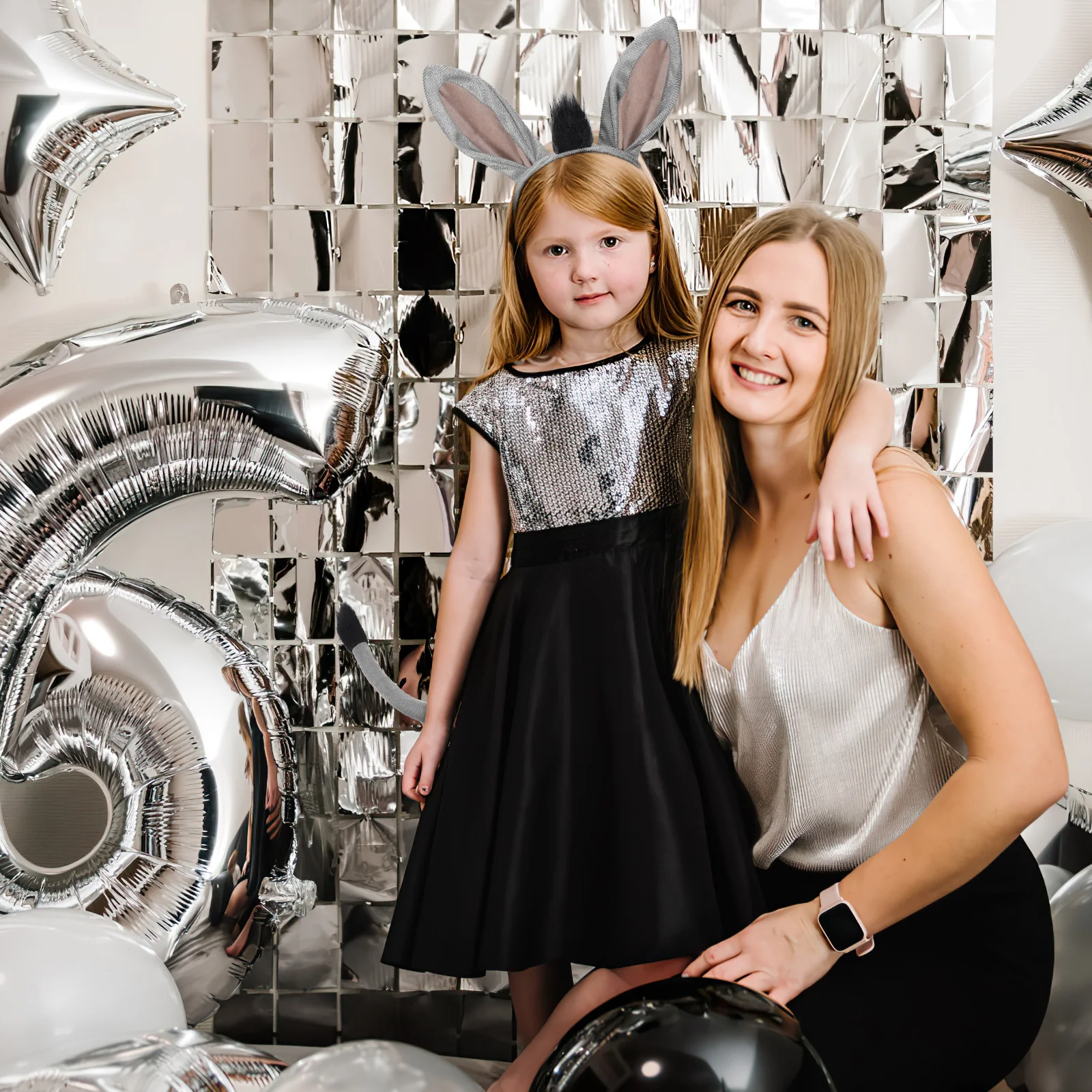 Diadema de burro, conjunto de cola, accesorios de disfraz de animales para niños y adultos, recuerdos de fiesta de zoológico de granja, Halloween, Pascua, cumpleaños