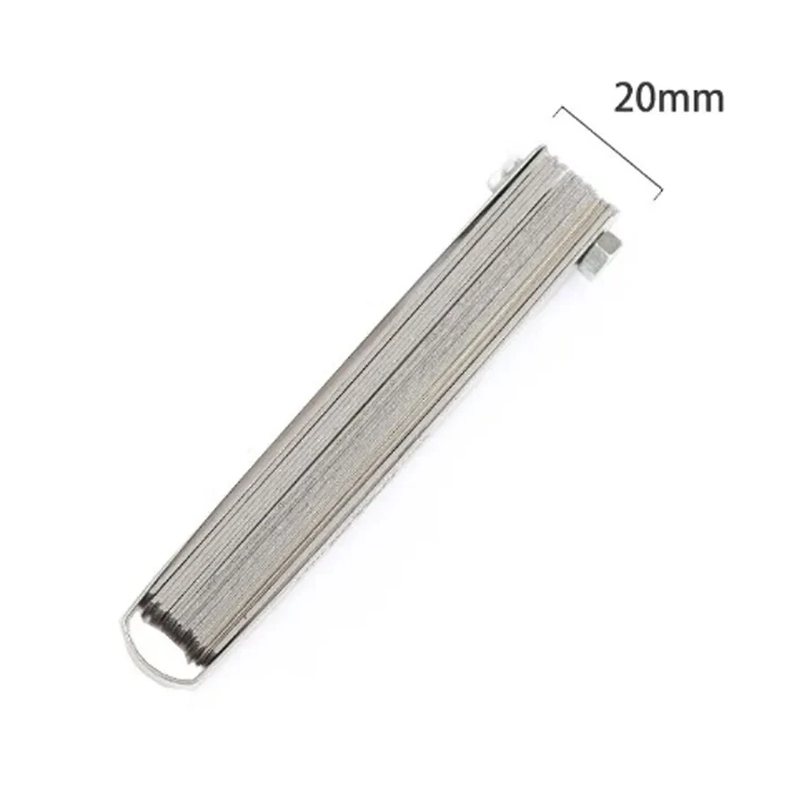 89A32 Feeler Gauge Portable Durable Various Specifications Arc Stainless Steel Feeler Gauge Gap Gauge Rangefinder 1pc