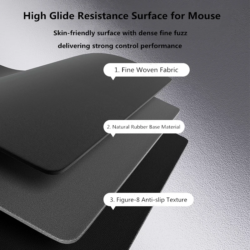 ZPMAX Gaming Gear ZQ4/ZQ4 PRO Control Mouse Pad 490×420mm Large High Friction Anti-slip Rubber Base E-sports Mouse Mat For FPS