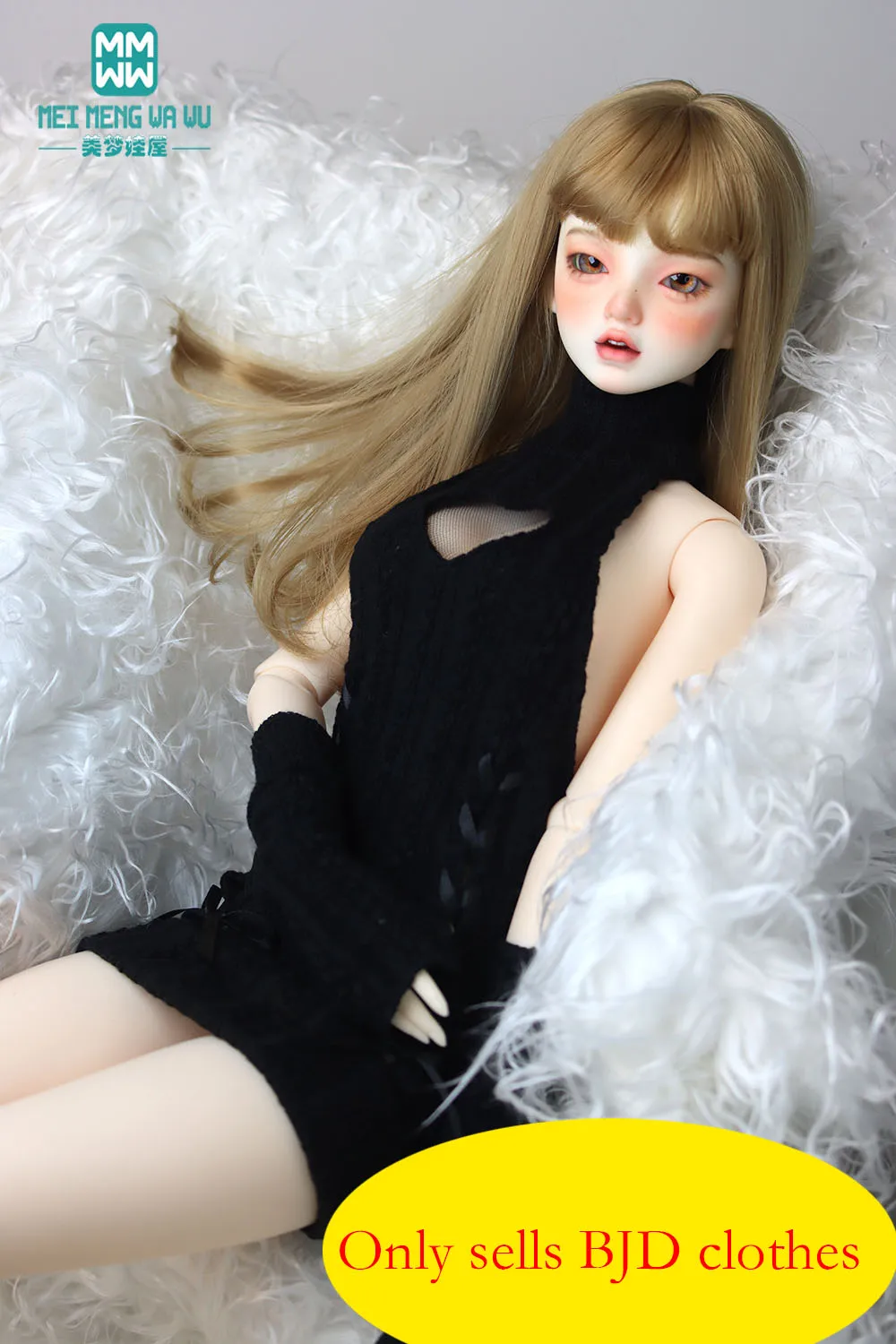 43-75CM 1/3 1/4 Big Bust and Uncle BJD DD SD DDL MSD Doll Clothes Spherical Joint Doll Fashion Halter Sweater Dress