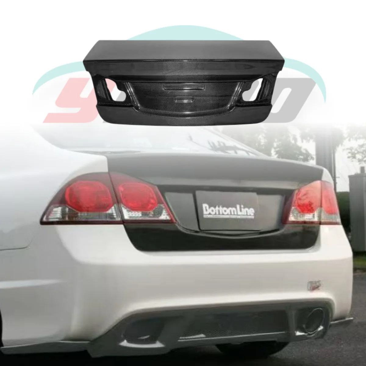 Suitable for 2005-2012 Honda Siming Type-R FD2 retrofit with upgraded carbon fiber rear luggage trunk lid