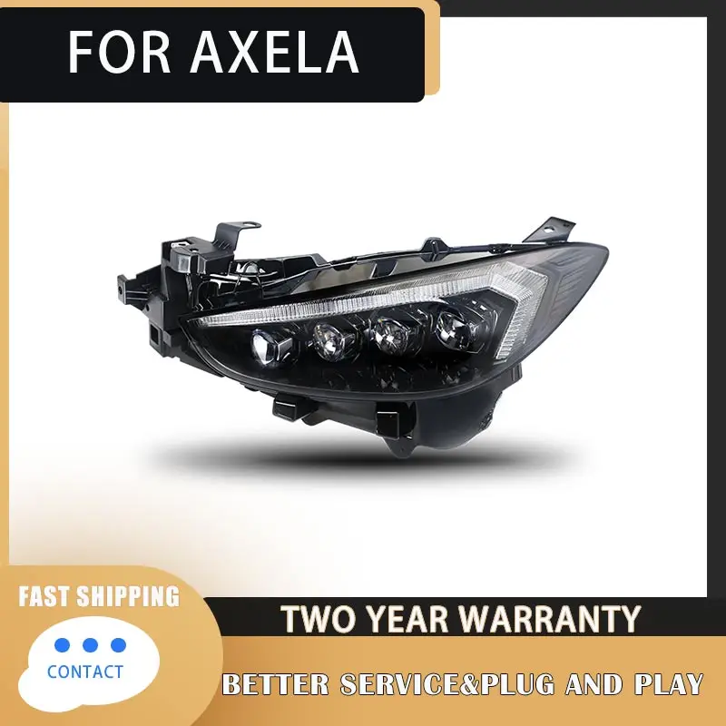 

Car Styling For Mazda 3 Axela 2014-2016 led car lights Angel eyes Full LED Fog lights LED Daytime Running Lights