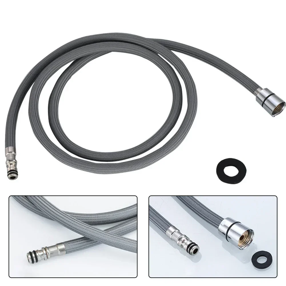 Metal and Nylon Faucet Hose Replacement Easy and Quick Installation Compatible with for Hansgrohe and Kitchen Faucets