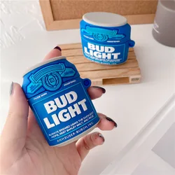 Funny Bud Light Beer Wine Cover For Airpods Pro 2 Case 2022,Soft Silicone Earphone Protective Cover For Airpods 3 Case For Men
