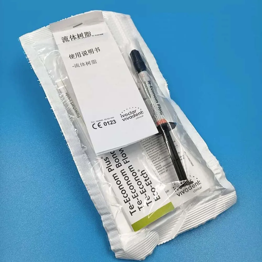 Te-Econom Flow Ivoclar Vivadent Flowable Composite Resin Low Viscosity 2g Light Cure Dental Restoration Cavity Filling Material