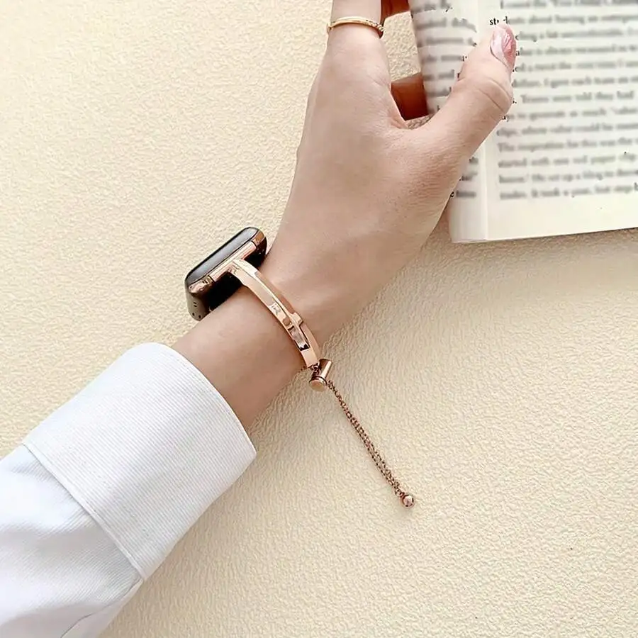 1pc Stainless Steel Watch Band, Compatible With Apple Watch 38mm 40mm 41mm 42mm 44mm 45mm 46mm 49mm SE S10 9 8 7 6 5 4 3 2 1