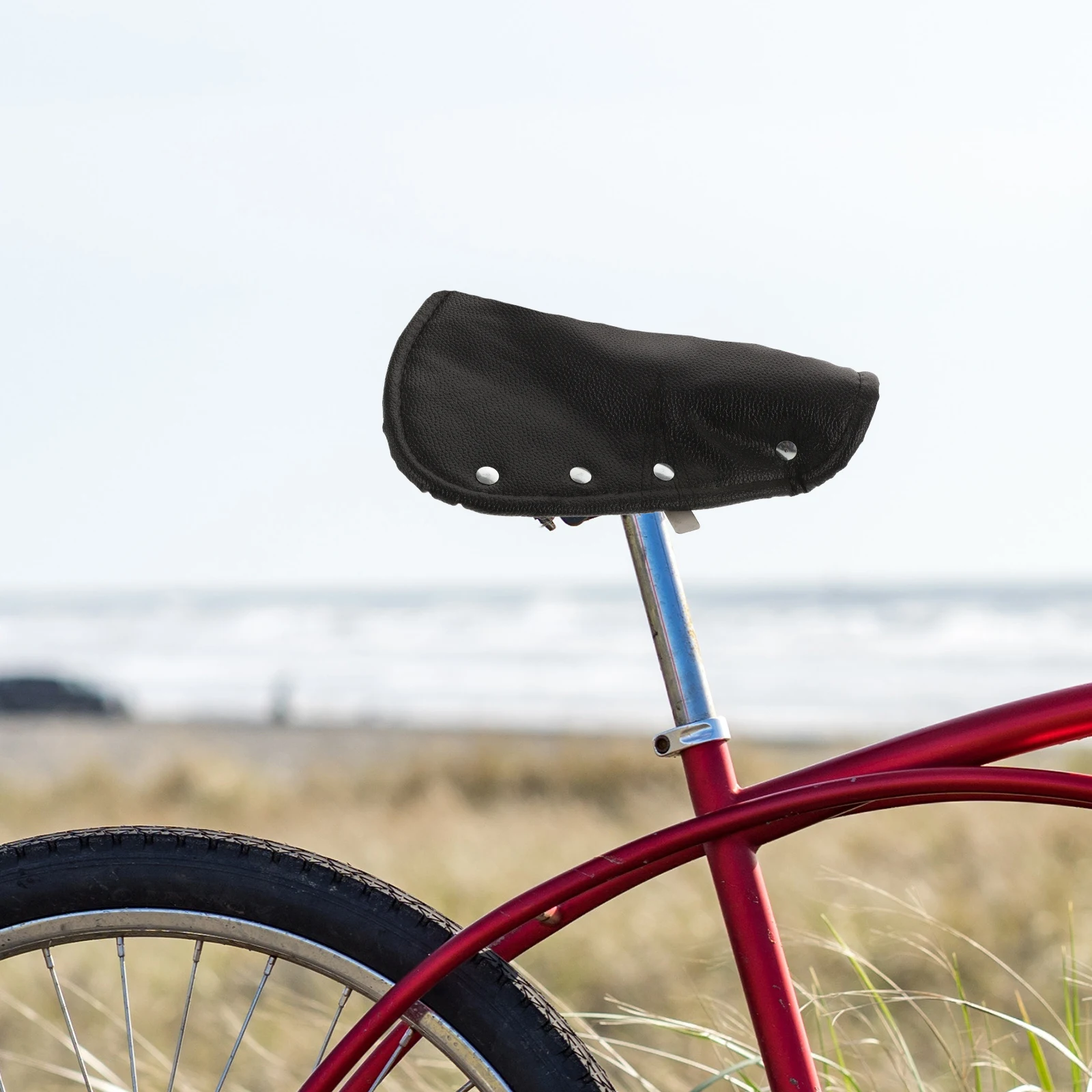 

2Pcs Comfortable Seat Cover Vintage Design Bike Seat Rain Cover Wide Elastic Saddle Protector