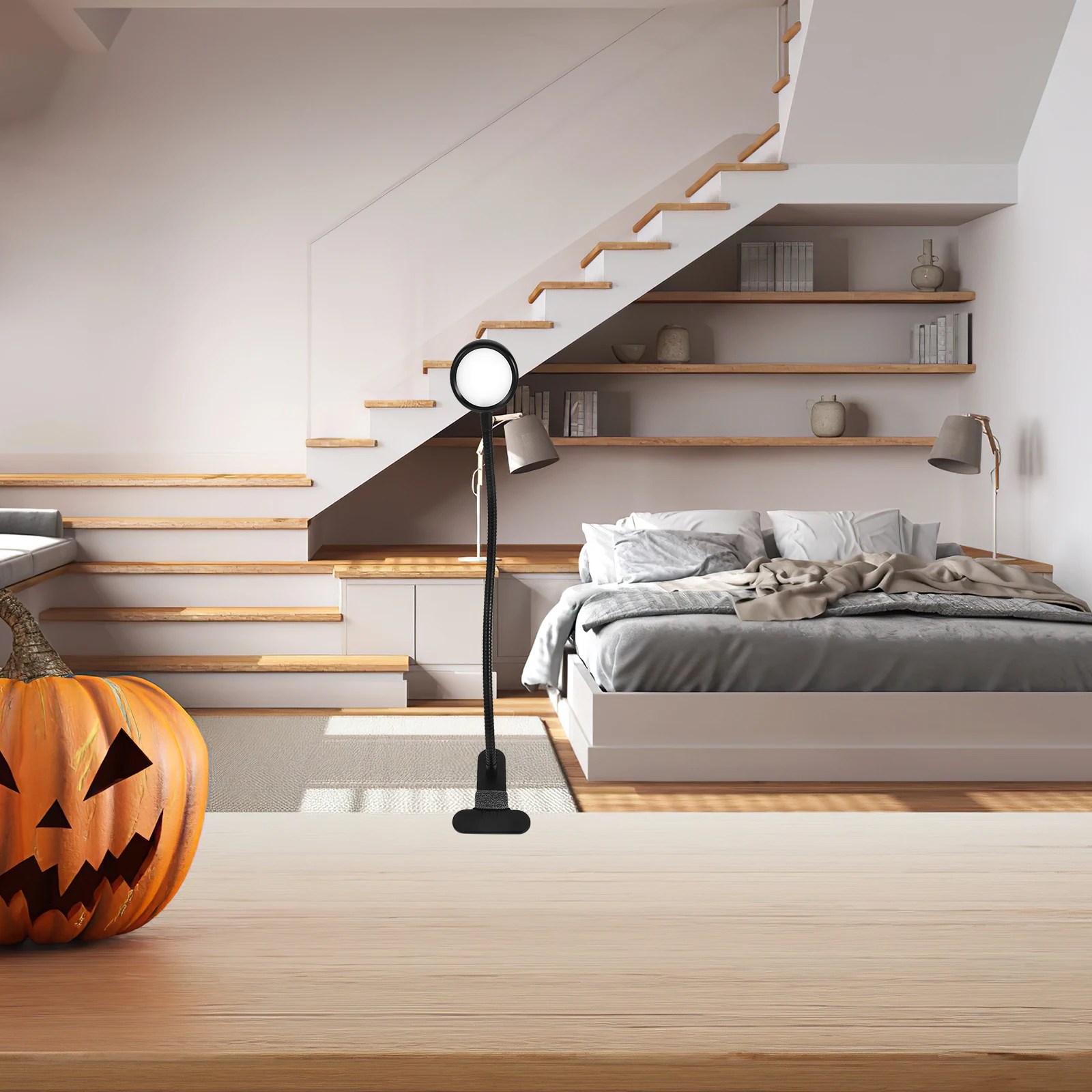 

Dimmable LED Lamp 360 Laptop Stand Lamp Degree Adjustable Reading Light Warm White Yellow Student Desk Laptop Night Table