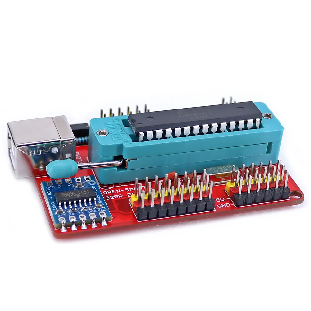 OPEN-SMART 328P DIY Pro ATmega328P وحدة اندلاع لوحة التطوير CH340 سائق مع رأس الدبوس متوافق مع Arduino