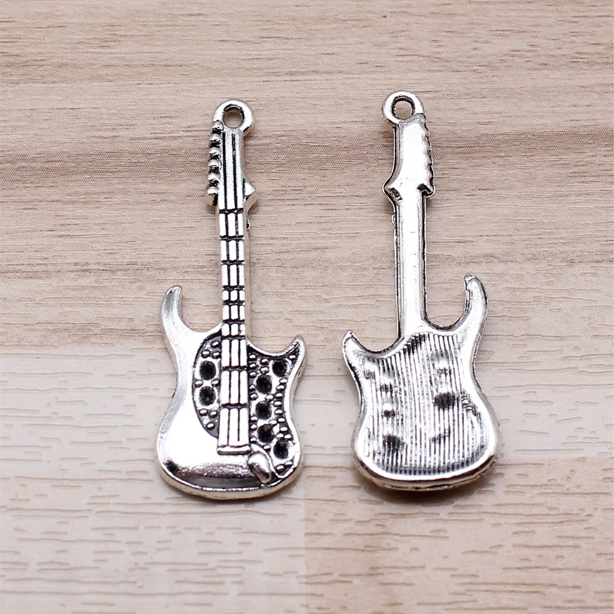 IFOCUS 10pcs/Lot Guitar Charms For DIY Jewelry Making Zinc Alloy 36x12mm/1.42x0.47inch