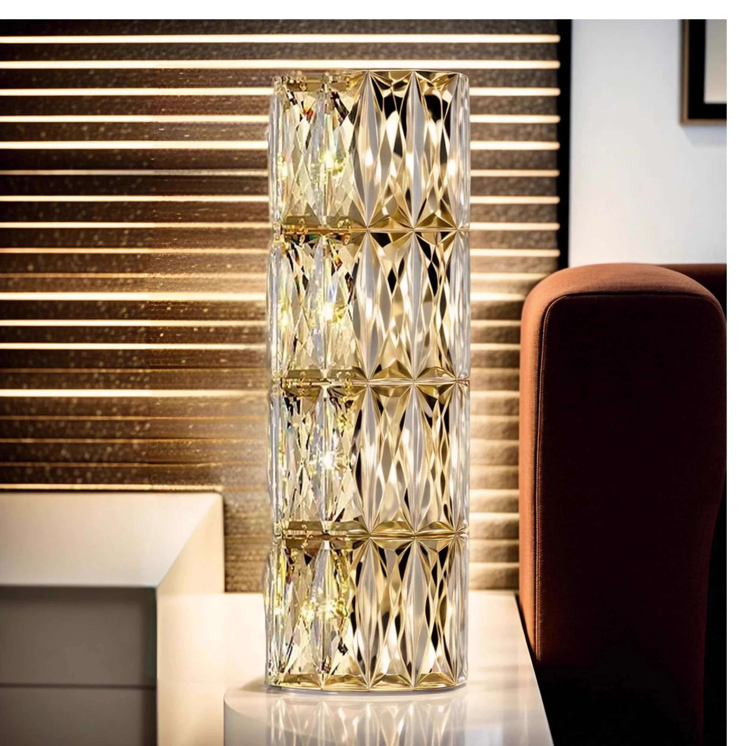 Kryształowe kryształowe lampy ścienne LED