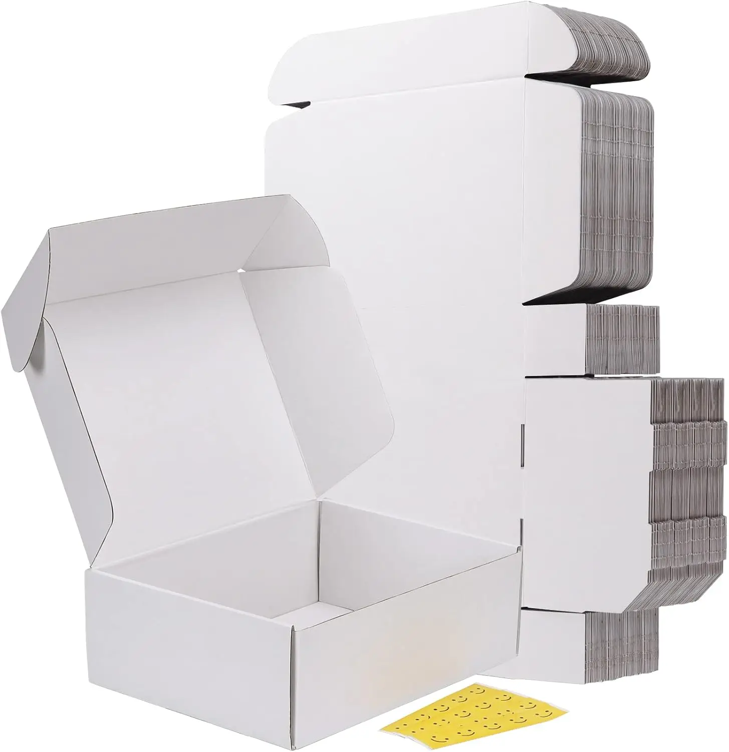 

12x9x4 Inches Shipping Boxes Set of 20, White Corrugated Cardboard Mailer Boxes for Small Business