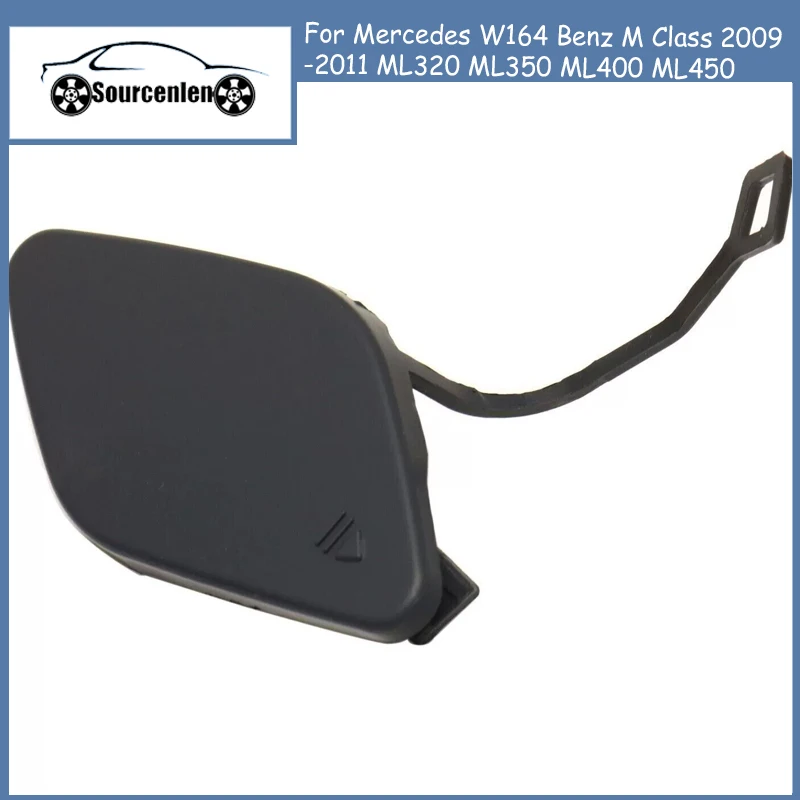 New Front Bumper Tow Hook Cover Cap Black for Mercedes W164 Benz M Class 2009-2011 ML320 ML350 ML400 ML450 1648853423
