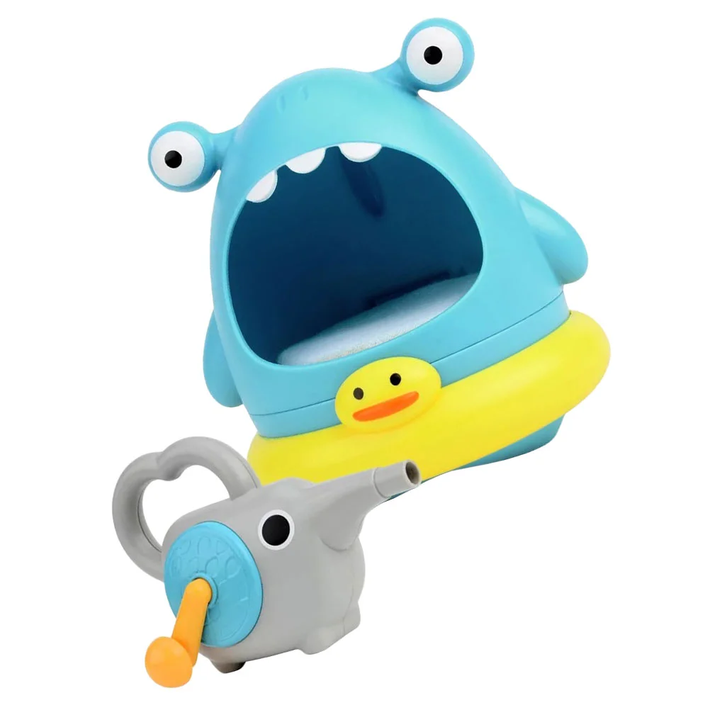 2-delige bubbelmachine Kinderspeelgoed Kinderbad Buiten Neem handmatige Shark Maker Plastic peuterbadkuip