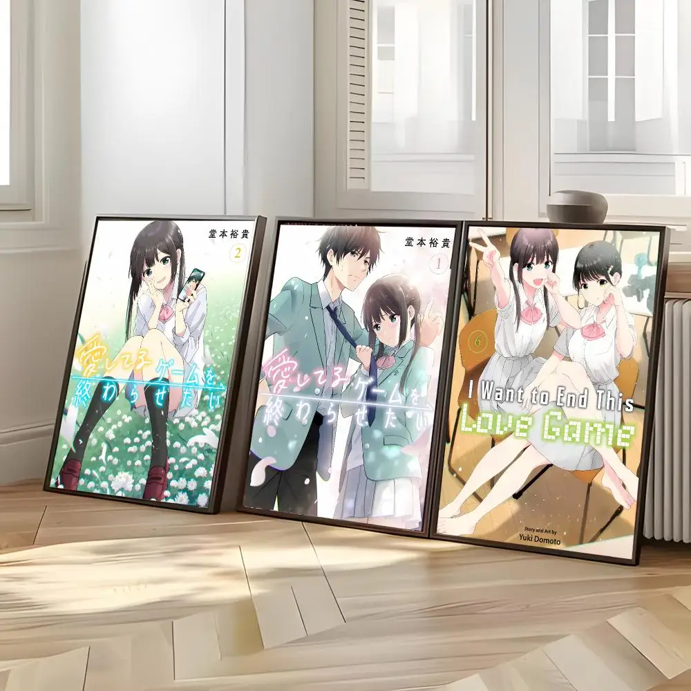 Tender Heartbreak Romance L-I Want to End This Love Game Poster Indoor Home Wall Decor Painting PP Dorm Art Housewarming Present