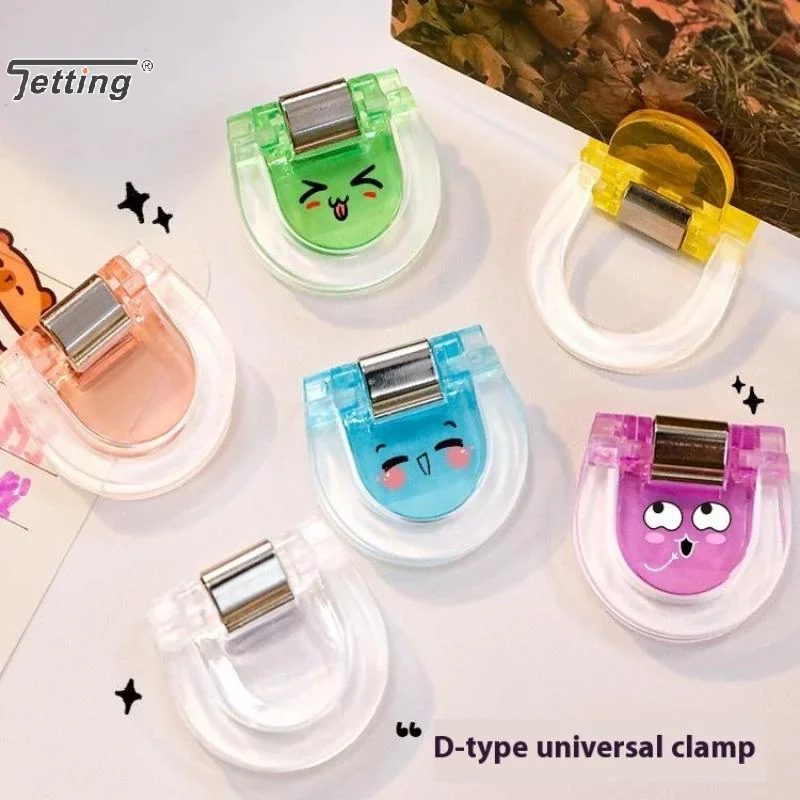 5/10Pcs Colorful Multifunctional Storage Clips Transparent Mini Sealing Clips File Binding Clip Handbook Clamp