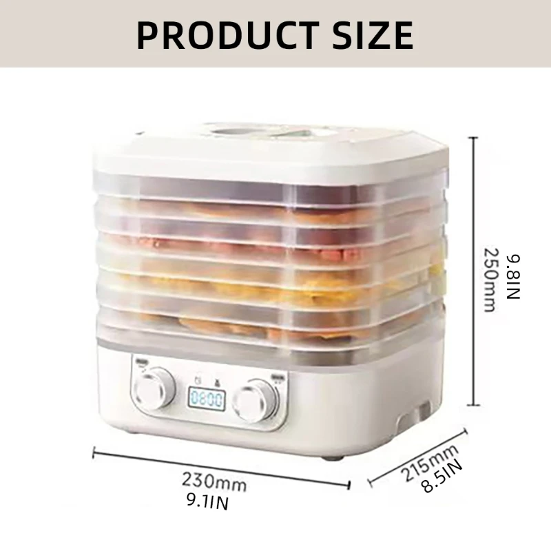 Aparato cocina, máquina secadora frutas, secador frutas multifuncional, deshidratador alimentos para secar carne, y