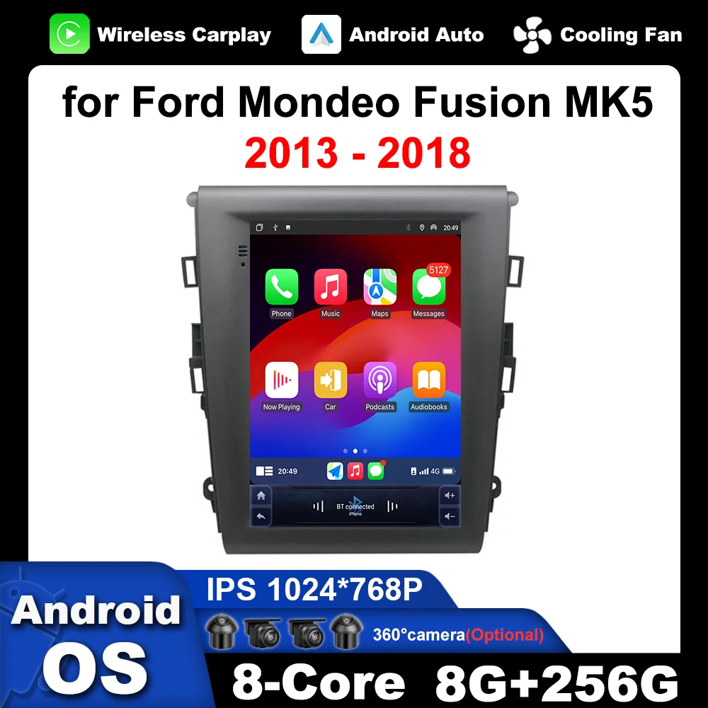 

9.7 inch Android Auto BT Autoradio DSP Stereo Car Radio Multimedia Player For Ford Mondeo Fusion MK5 2013 - 2018 GPS Navi WiFi
