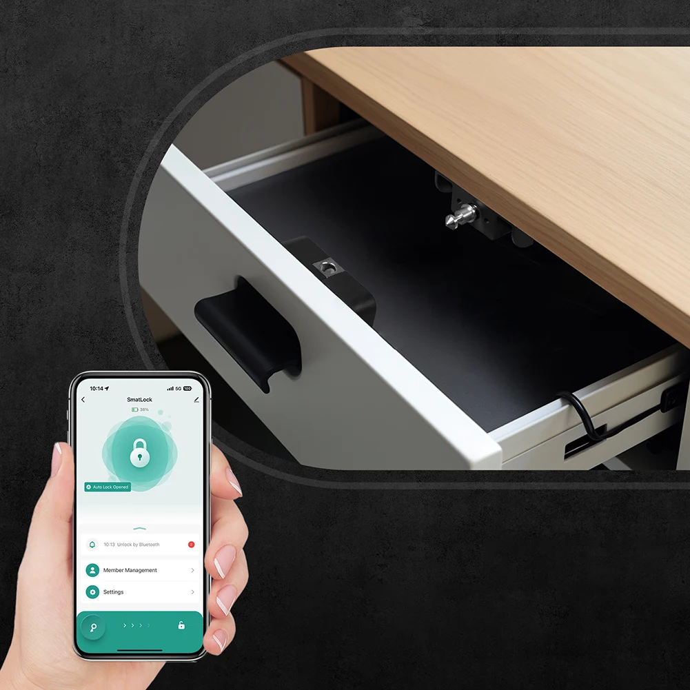 

Keyless IC Card Unlock Door Locker APP Remote Control RFID Card Smart Electronic Lock for Furniture Sauna Cupboard Locker