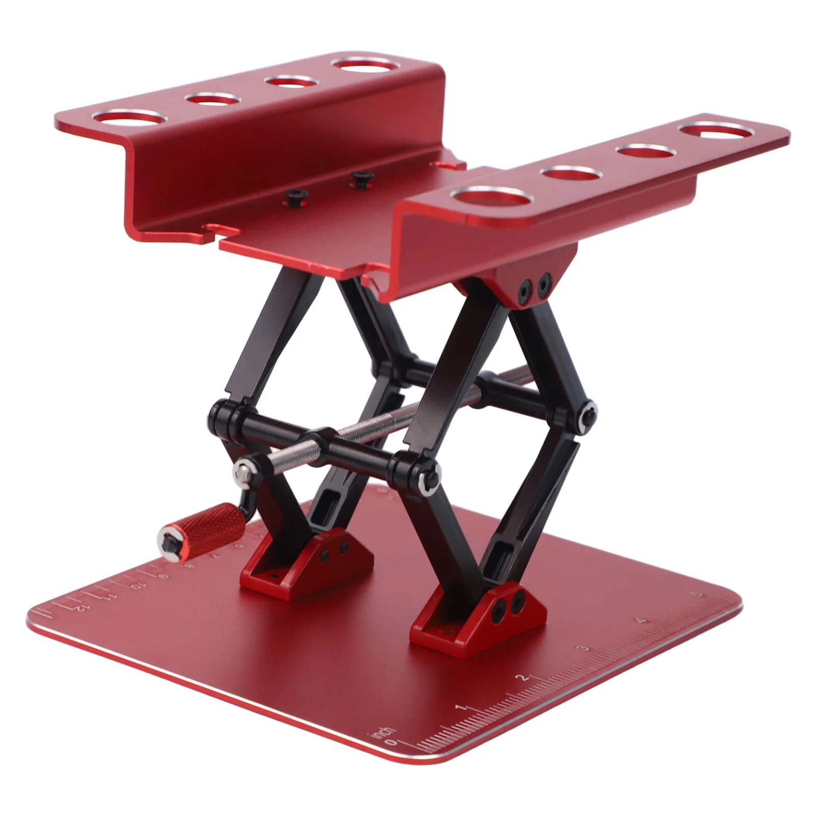 

Нескользящая подъемная подставка, алюминиевая рабочая станция, оборудование для хоббистов, прочный регулируемый автомобильный стенд из алюминиевого сплава
