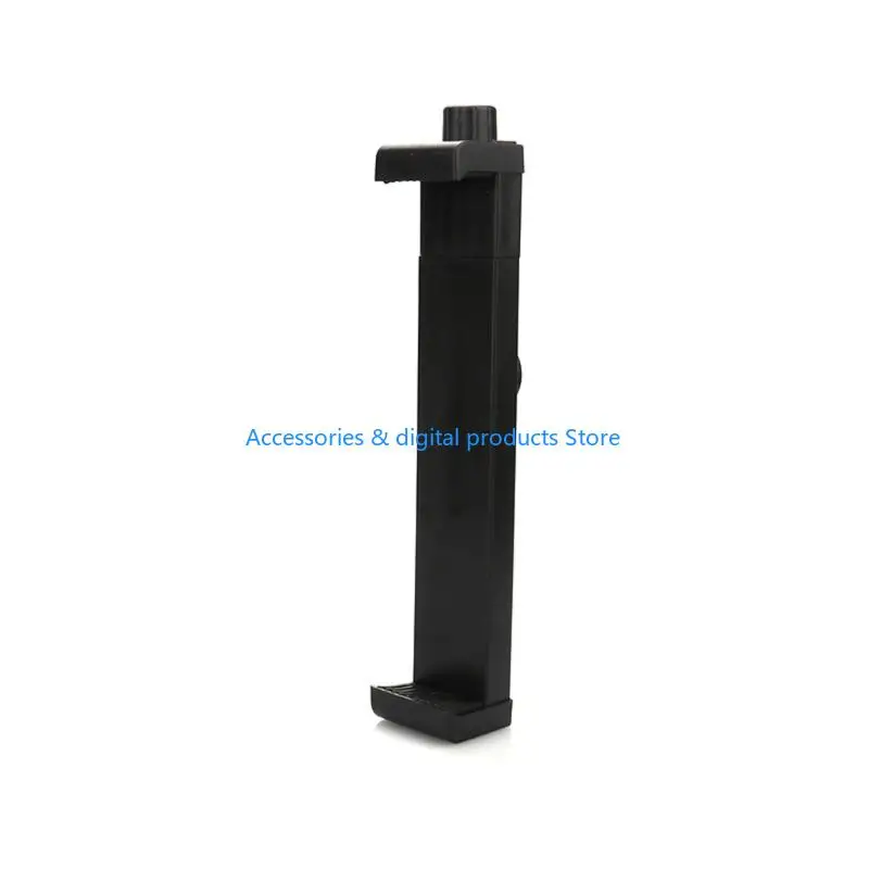 77JD Tablet Tripod Mount Adapter Holder Clip Adjustment Clamp with Double 1/4inch Screw Hole for Tripod Monopod Accessories