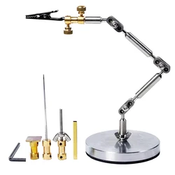 Stop Motion Animation Stand Stainless Steel Articulated Armature Puppet Prop Shooting All-Metal Fixture with 5pcs Head