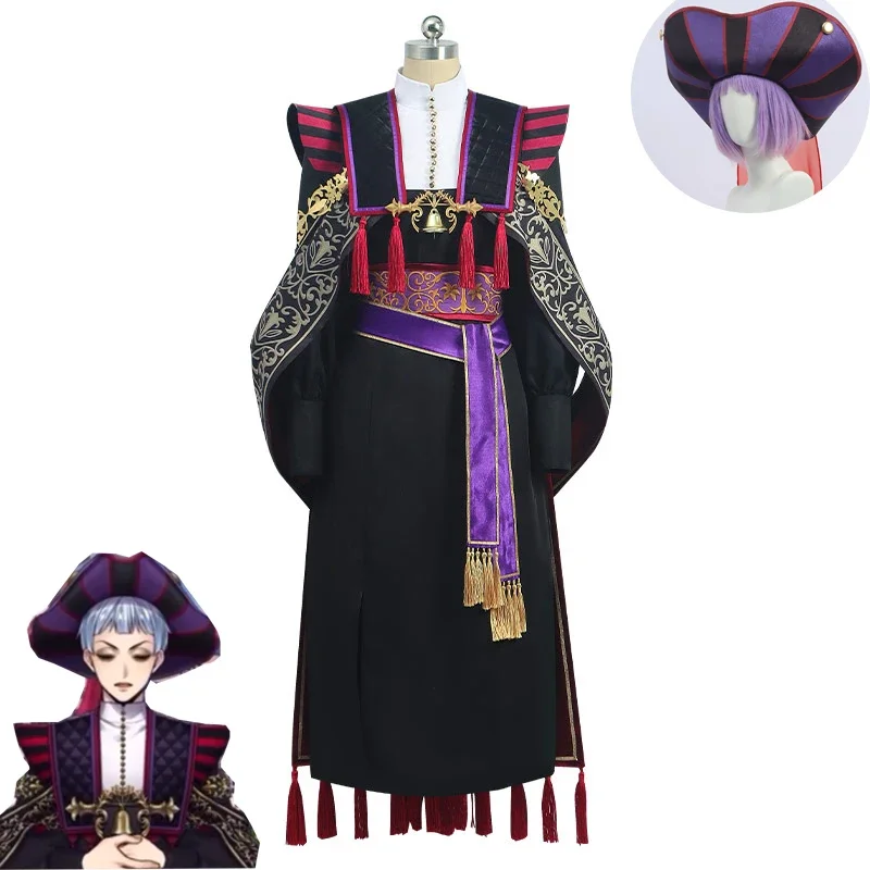

Game Twisted Wonderland Rollo Flamme Cosplay Costume 2022 Halloween Masquerade Event Suit Anime Clothing Uniforms Custom Made