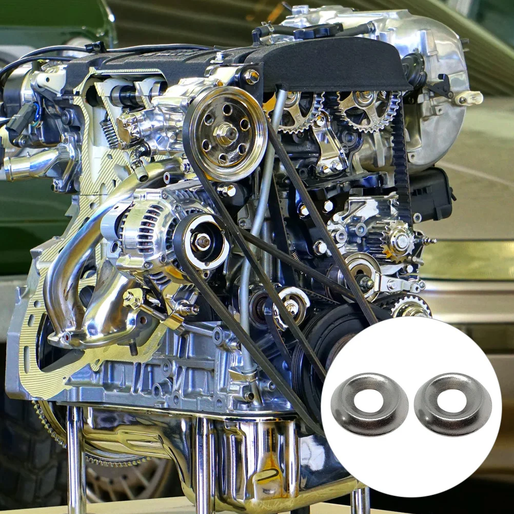 

100 шт. шайб из нержавеющей стали, винтовых прокладок-шайб, устойчивых к ржавчине, для дерева и влажных сред, прочная фурнитура для крепления