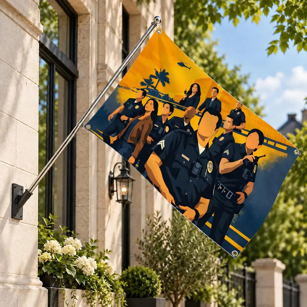 TV Series The Rookie Flags Decor Flag Banner Indoor Outdoor Wall Decor for Garden Yard Porch Patio