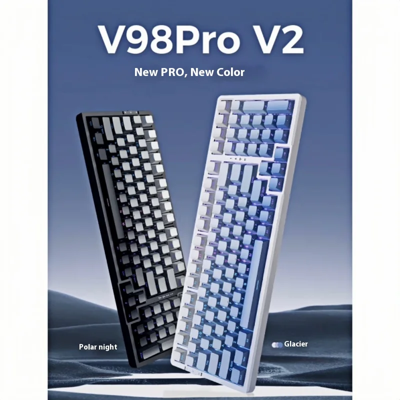 Vgn V98prov2 Polar Fox The Third Mock Examination Hot Plug Bluetooth Gasket Wireless Customized Game Mechanical Keyboard