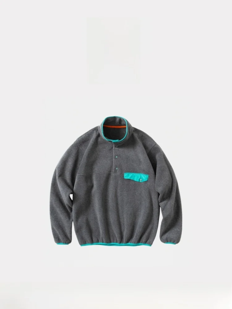 Suda con Capucha de Forro Polar Retro para Exteriores, Ropa de Abrigo Cálida, Serie Montaña 5bd Cavempt, Estilo Juvenil H...