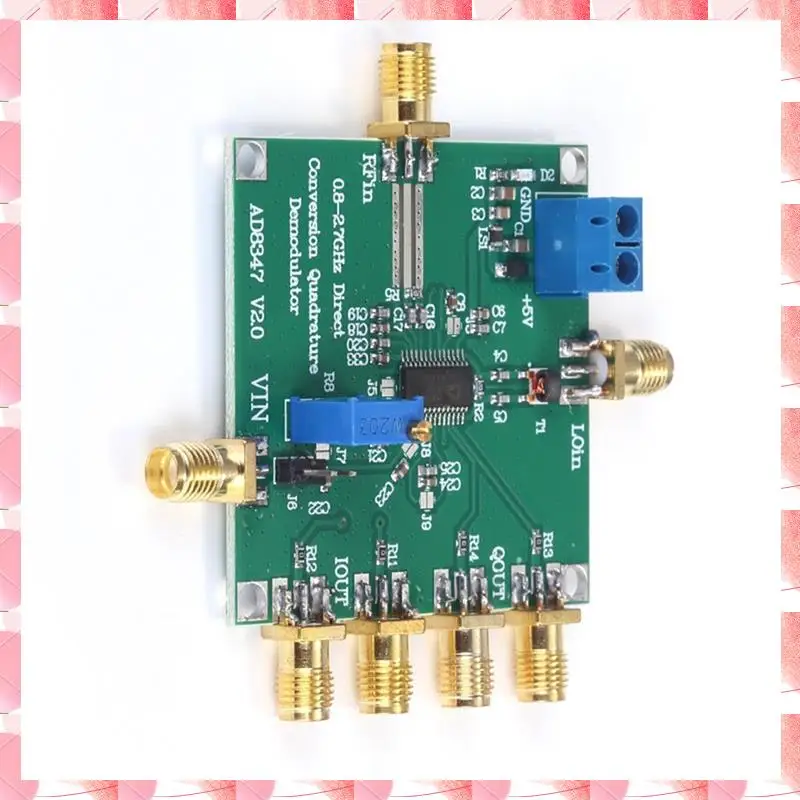JAJA AD8347 RF التحويل السفلي المزيل رباعي النطاق العريض 800 ميجا هرتز - 2.7 جيجا هرتز وحدة فك ترميز إشارة الذكاء