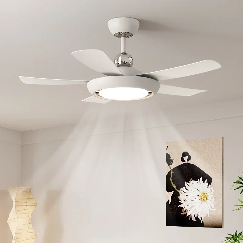 Full spectrum living room minimalist chandelier light luxury living room dining room ceiling fan light frequency conversion